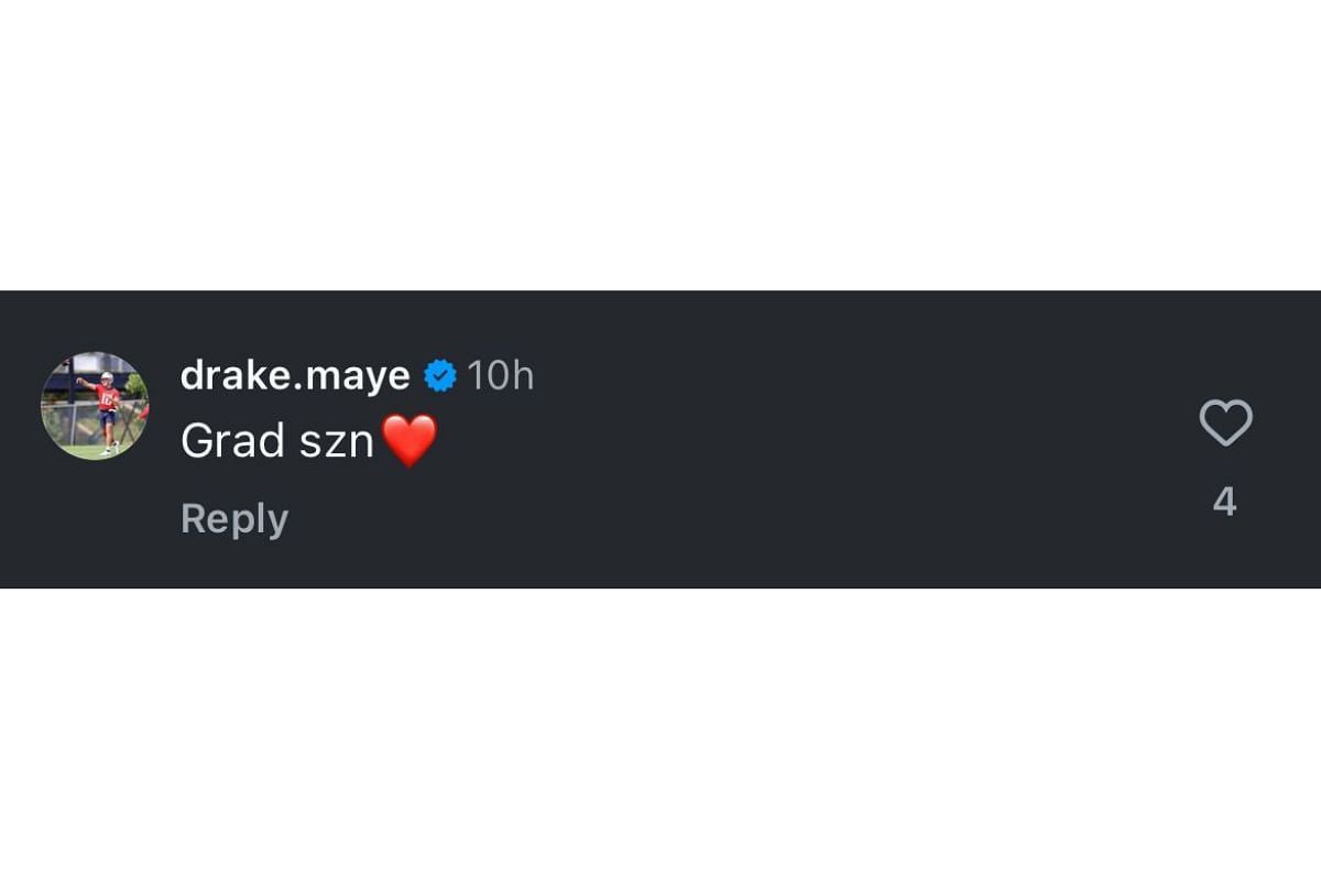 Brock Bowers' GF Cameron Rose shares 3-word message to Drake Maye's fiancée Ann Michael on graduation day, Instagram
